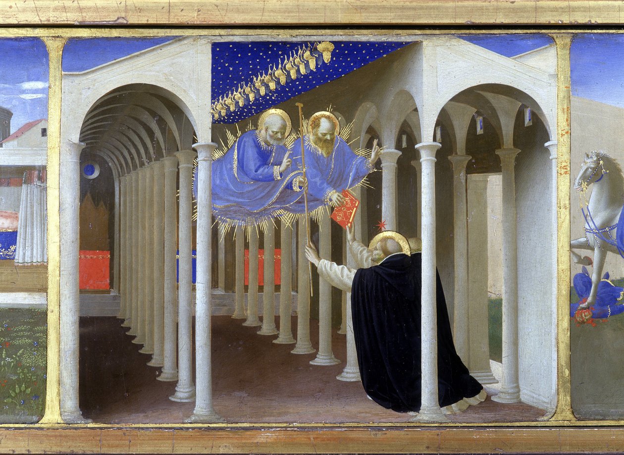Aparecimento de São Pedro e São Paulo em St. Dominica de Fra  Angelico