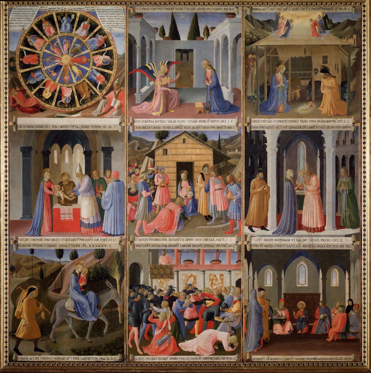 Armadio degli Argenti: Vida de Cristo (Tempera sobre madeira de Fra  Angelico