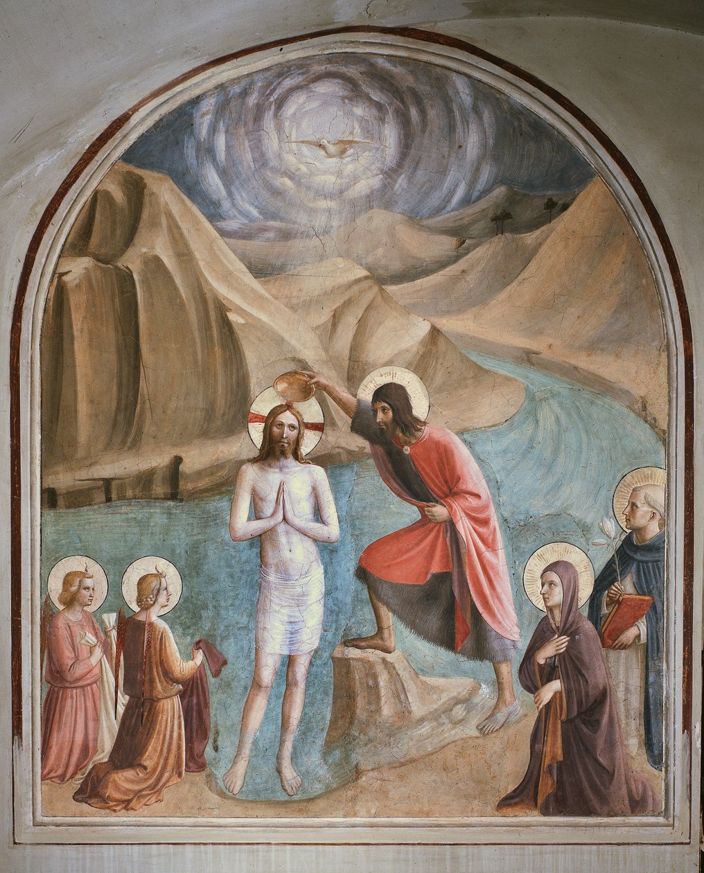 Batismo de Cristo (Fresco de Fra  Angelico