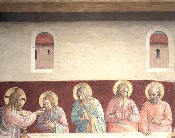 Detalhe de A Última Ceia de Fra  Angelico