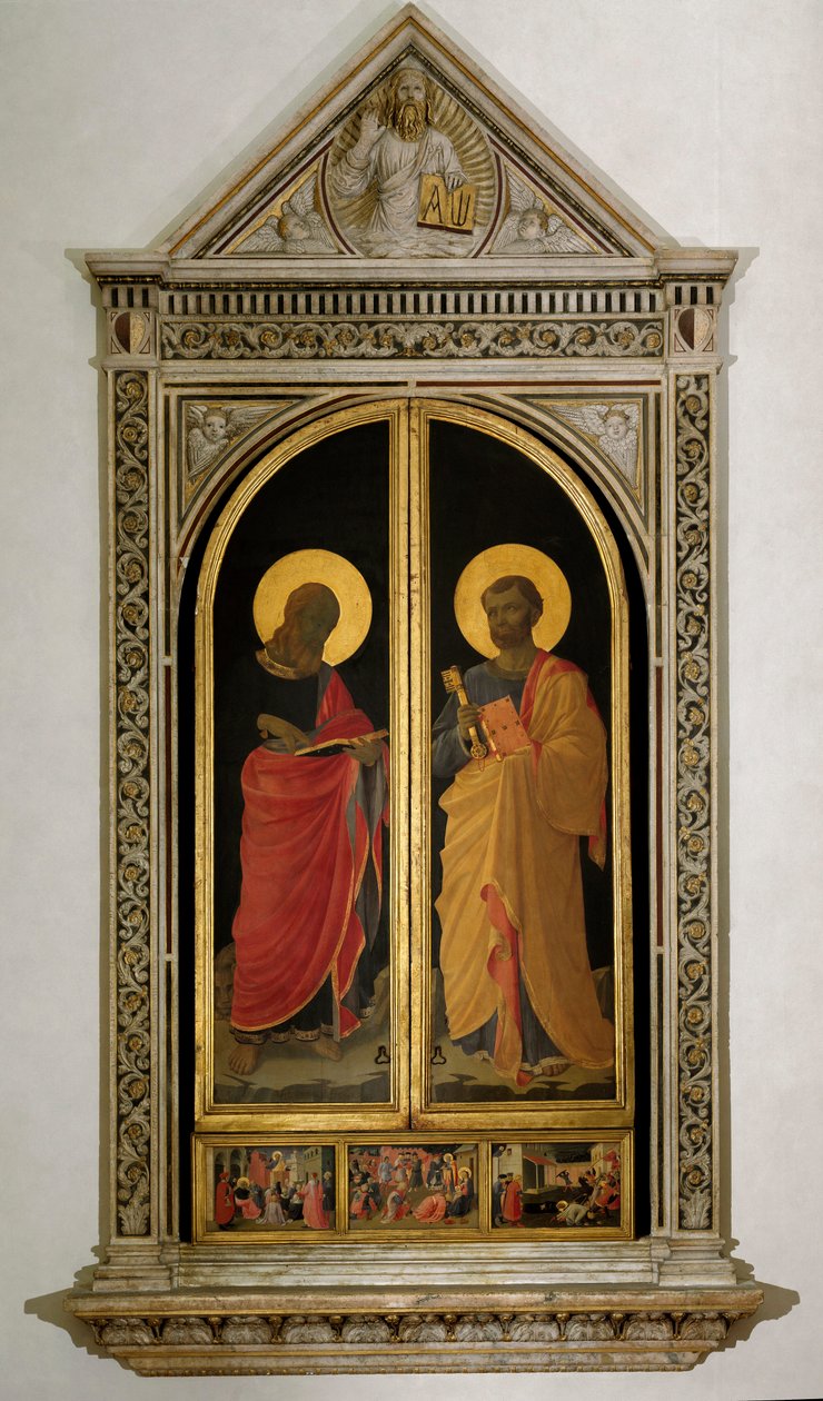 Altareiro de Liniers: São Pedro e São Marcos (pintura em madeira de Fra  Angelico