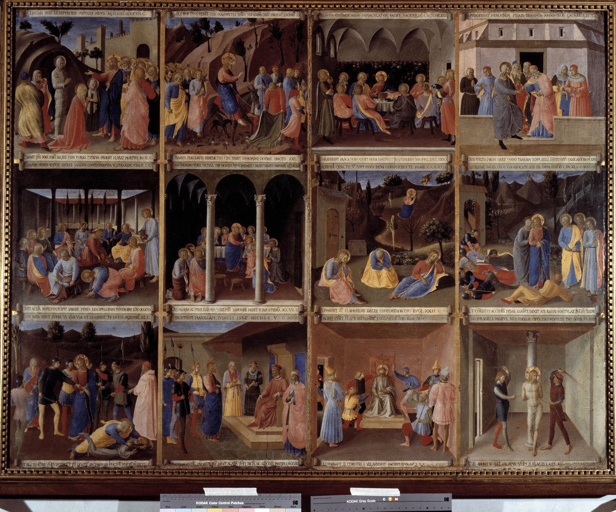 Cenas da vida de Cristo do Gabinete dos Vasos Sagrados ou do Gabinete do Ex-Voto de Prata da Igreja Santissima Annunziata 1450-1453 (tempera sobre madeira) de Fra  Angelico