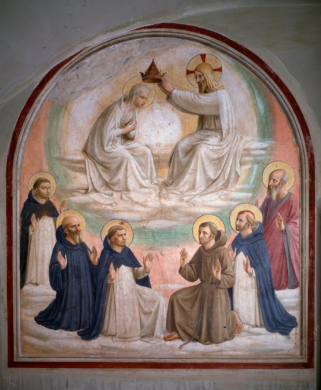 A Coroação da Virgem (fresco de Fra  Angelico