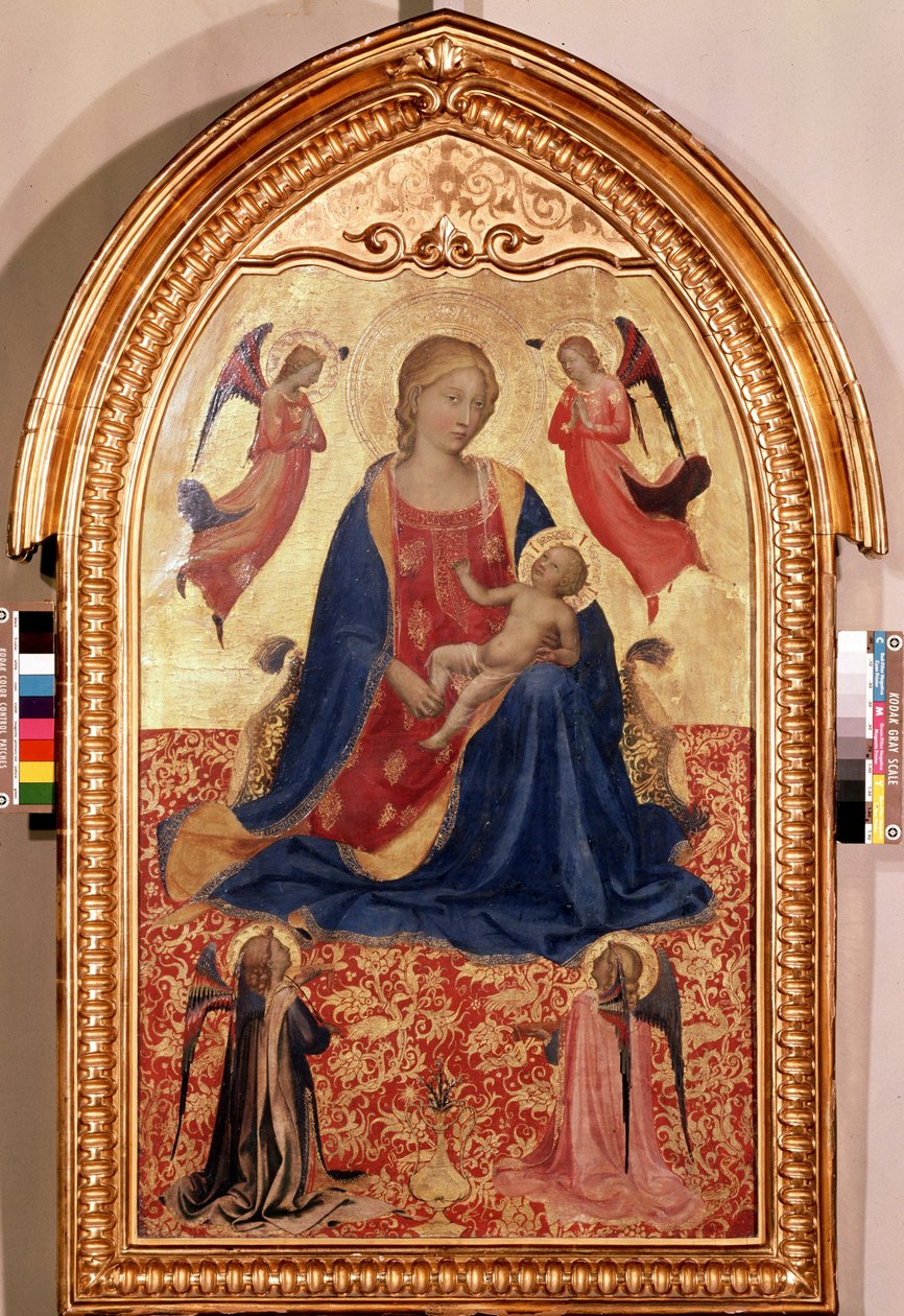 "Virgem e criança com anjos" (Virgin a l