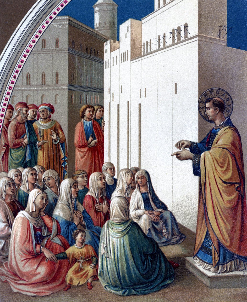 A Pregação de São Estêvão, Reino Unido de Fra (c.1400 55) Angelico