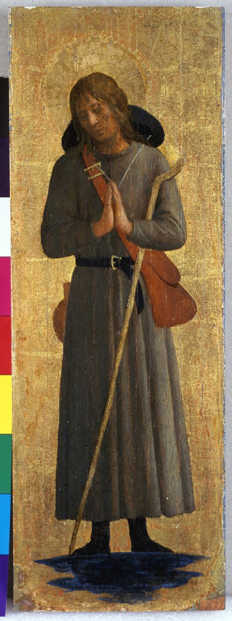 Um santo, c.1435-40 (tempera em madeira de choupo) de Fra Angelico