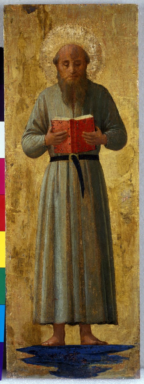 Um santo, v.1435-40 (tempera em madeira de choupo) de Fra Angelico