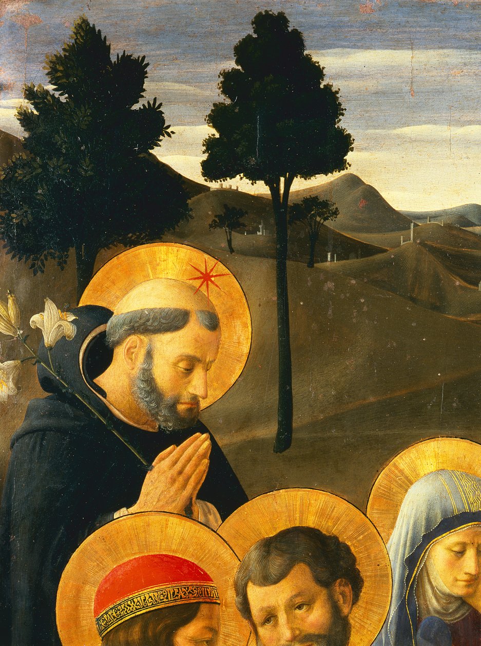 Detalhe de São Domingos da Crucificação de Fra Angelico
