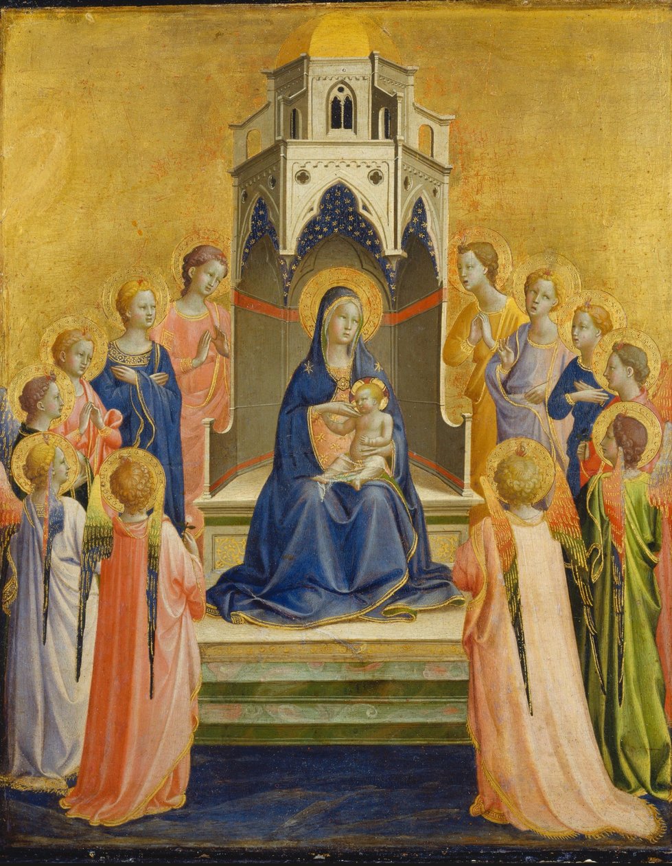 Nossa Senhora com o Menino Entronizado e Doze Anjos de Fra Angelico