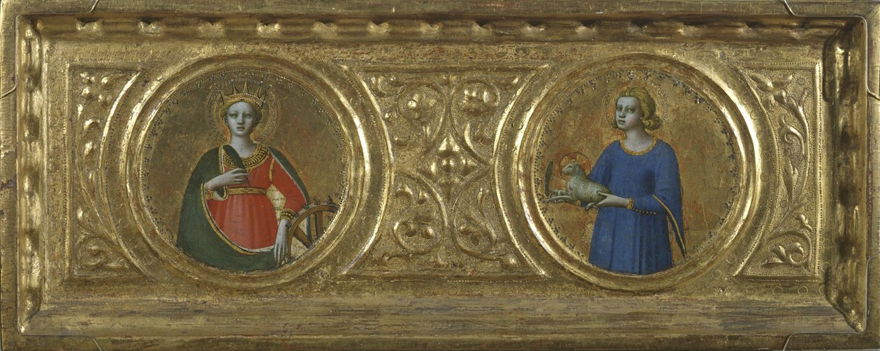 Santa Catarina de Alexandria e Santa Inês de Fra Angelico