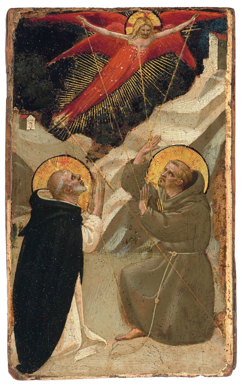São Domingos e a estigmatização de São Francisco de Fra Angelico