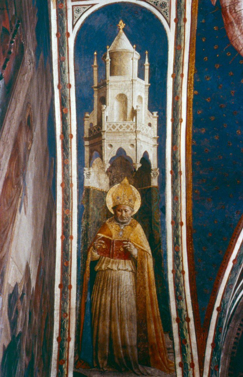 St Ambrose, meados do século XV de Fra Angelico
