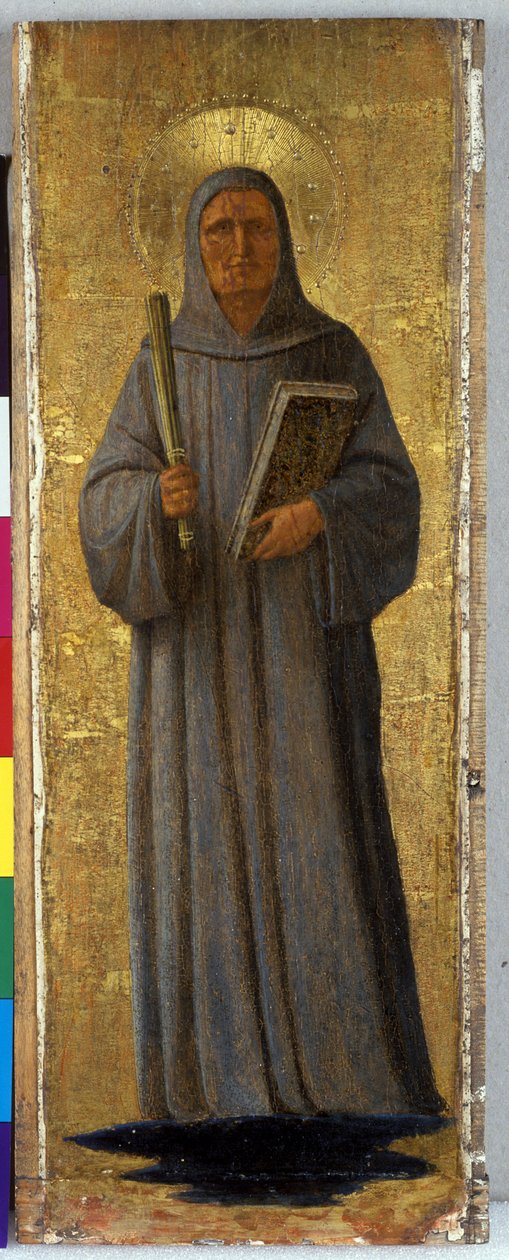 São Bernardo de Clairvaux, c.1435-40 (têmpera sobre madeira de choupo) de Fra Angelico