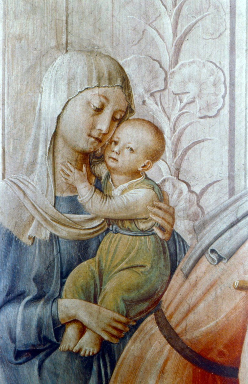 São Lourenço dando esmolas aos pequenos detalhes, meados do século XV de Fra Angelico
