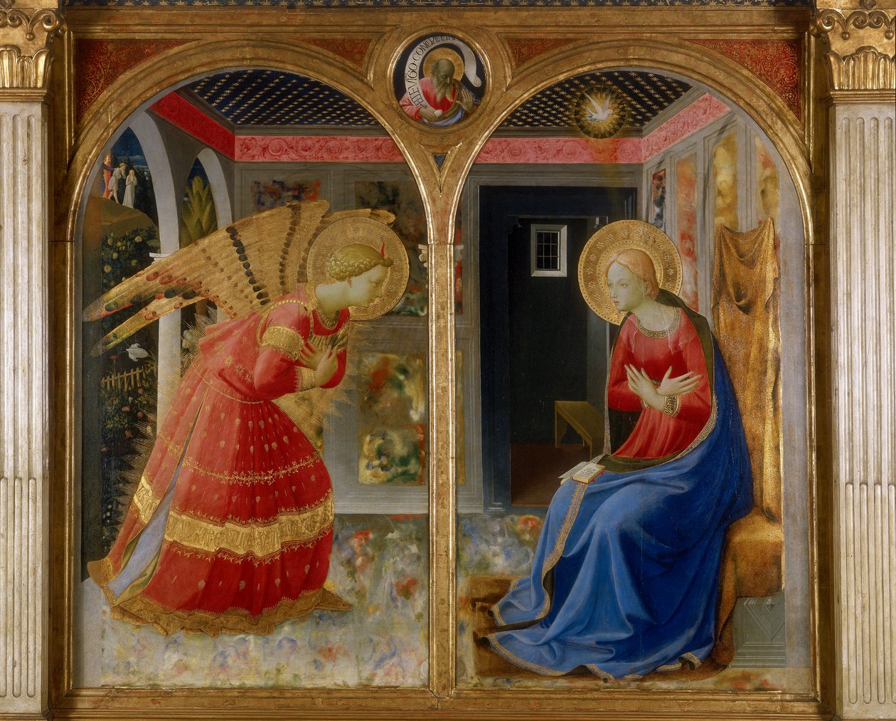 A Anunciação, c.1432 (tempera no painel) de Fra Angelico