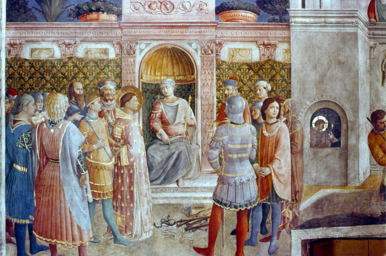 O Julgamento de São Lourenço, meados do século XV de Fra Angelico