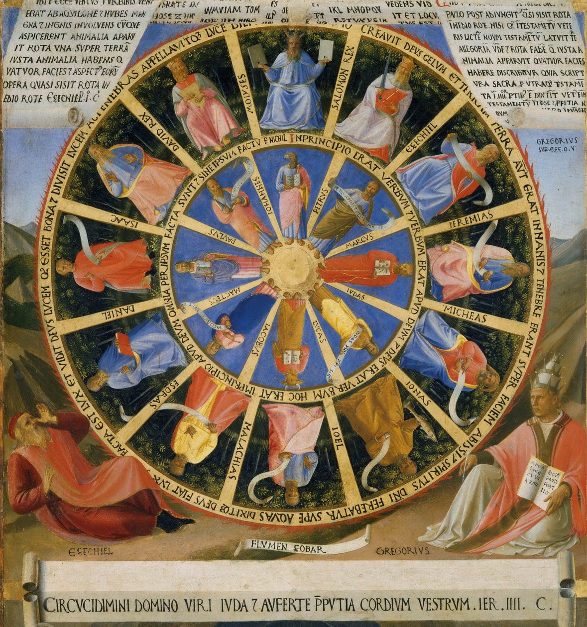 A visão de Ezequiel de Fra Angelico
