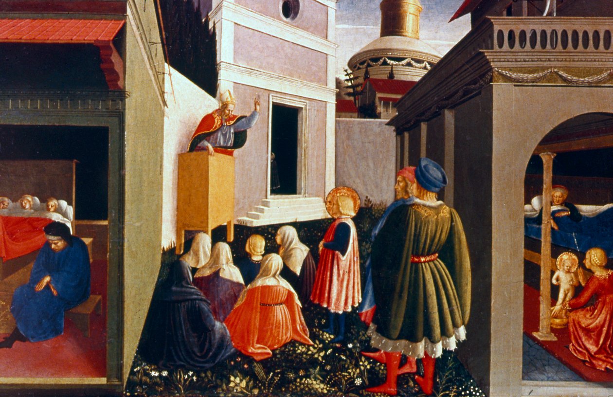 A vocação de São Nicolau, 1437 de Fra Angelico