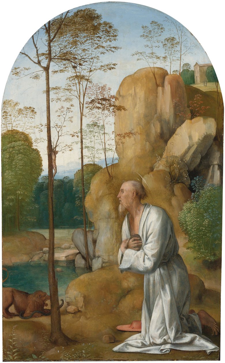 São Jerônimo no deserto - São Jerônimo no deserto de Bartolommeo, Fra de Fra Bartolomeo
