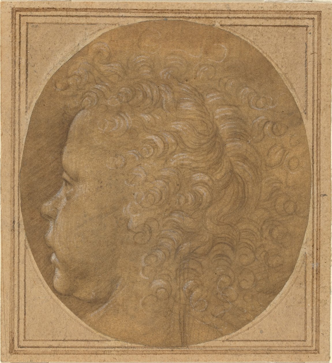 Cabeça de uma criança [reto] de Fra Bartolommeo