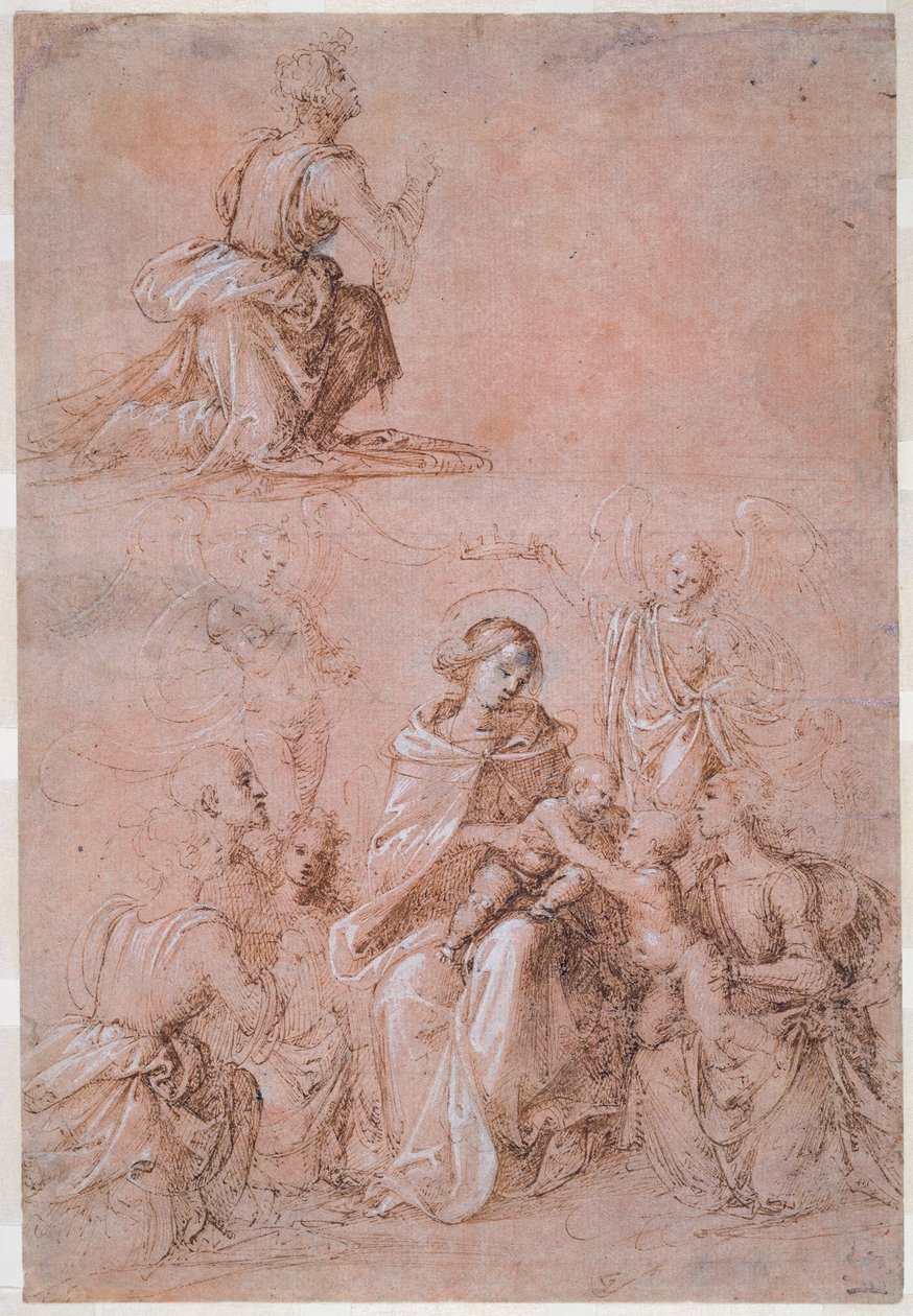 A Virgem e o Menino Rodeados de Santos e Anjos de Fra Bartolommeo
