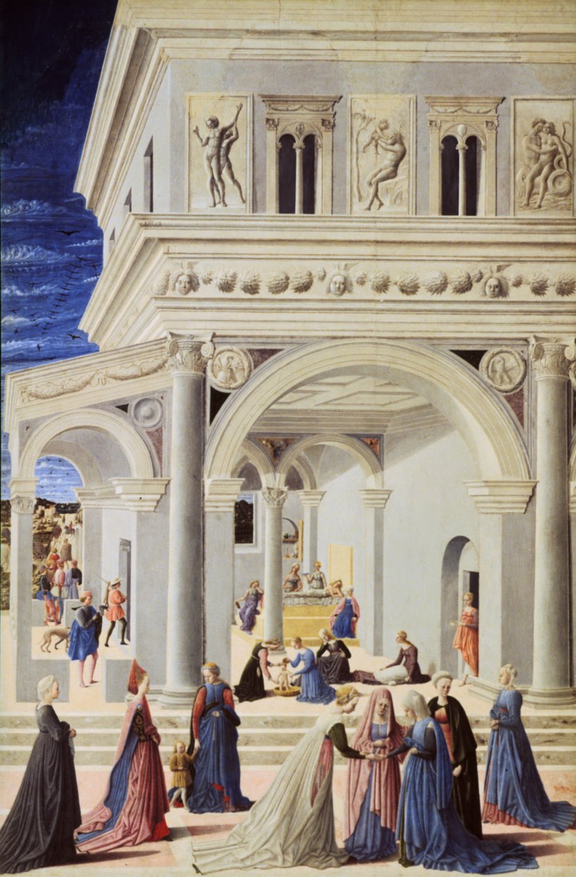 O nascimento da Virgem, 1467 de Fra Carnevale