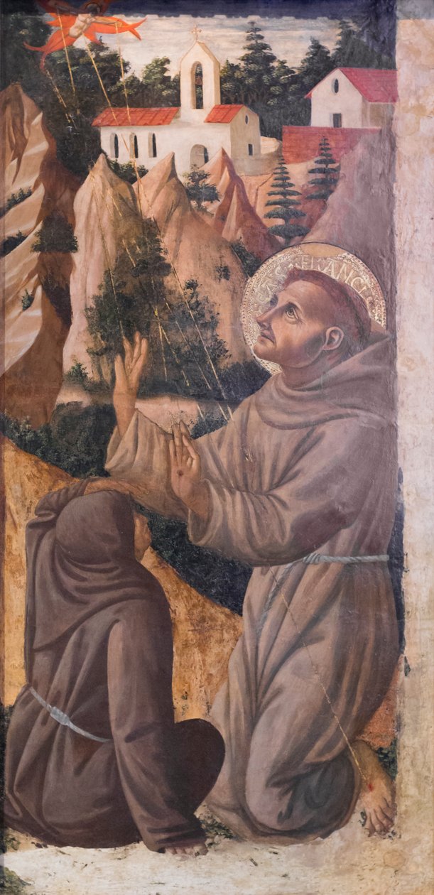 São Francisco de Assis recebe os estigmas de Fra Diamante