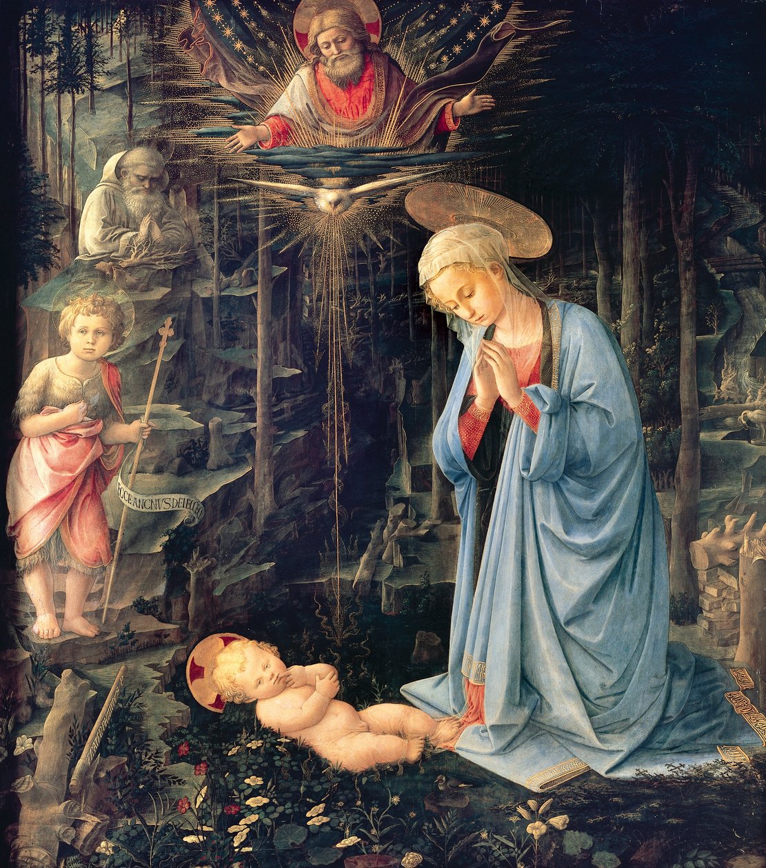 Adoração da Criança do Palazzo Medici de Fra Filippo Lippi