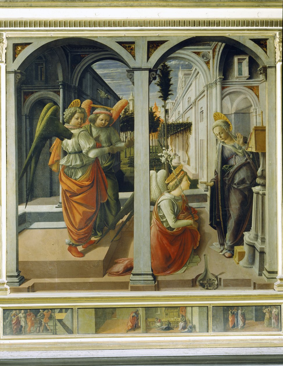 Anunciação, c.1445 (painel) de Fra Filippo Lippi