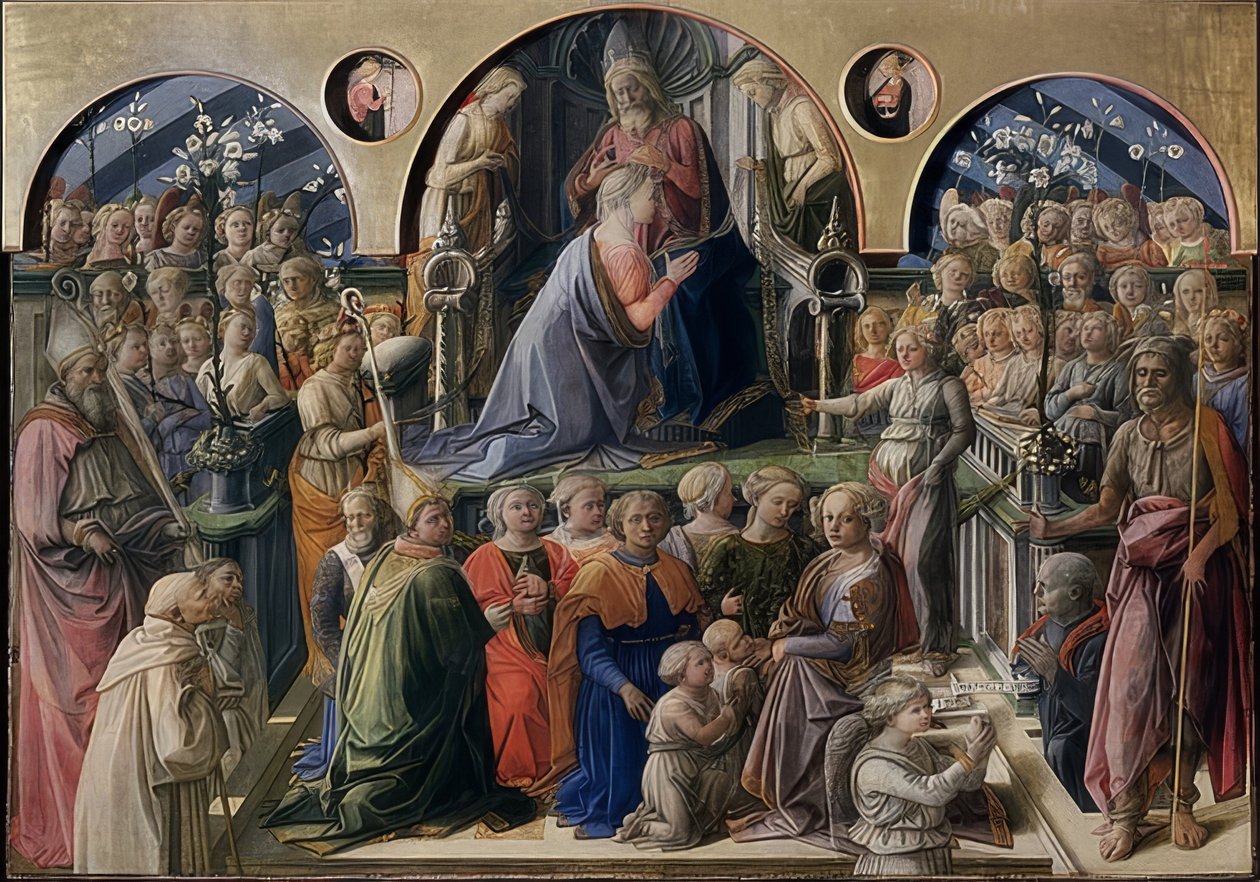 A coroação da virgem. 1441 de Fra Filippo Lippi