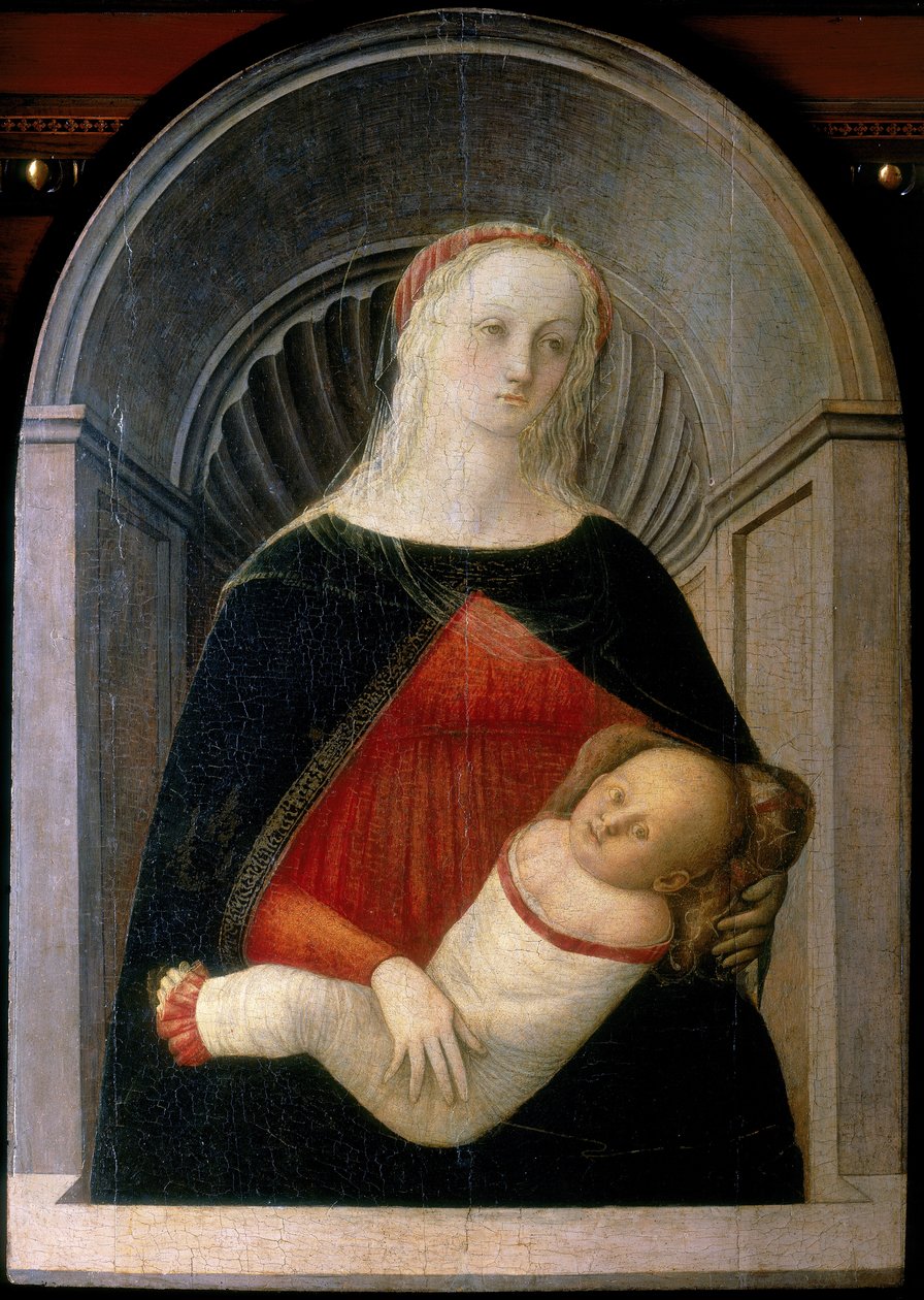 Madonna e Criança, c.1450 (tempera no painel) de Fra Filippo Lippi