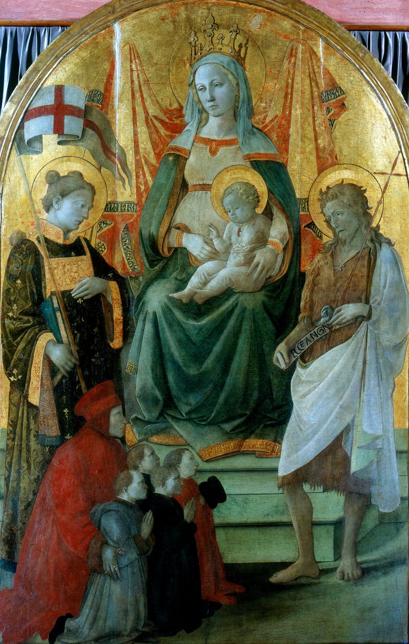 Madonna del Ceppo Madonna dos estoques, 1453 de Fra Filippo Lippi