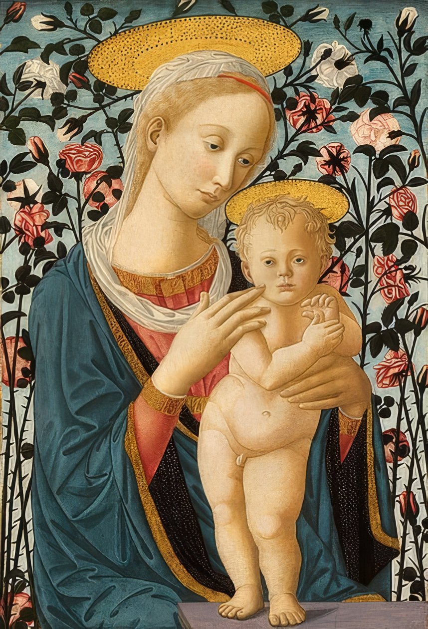 Madonna e criança. Por volta de 1470 de Fra Filippo Lippi