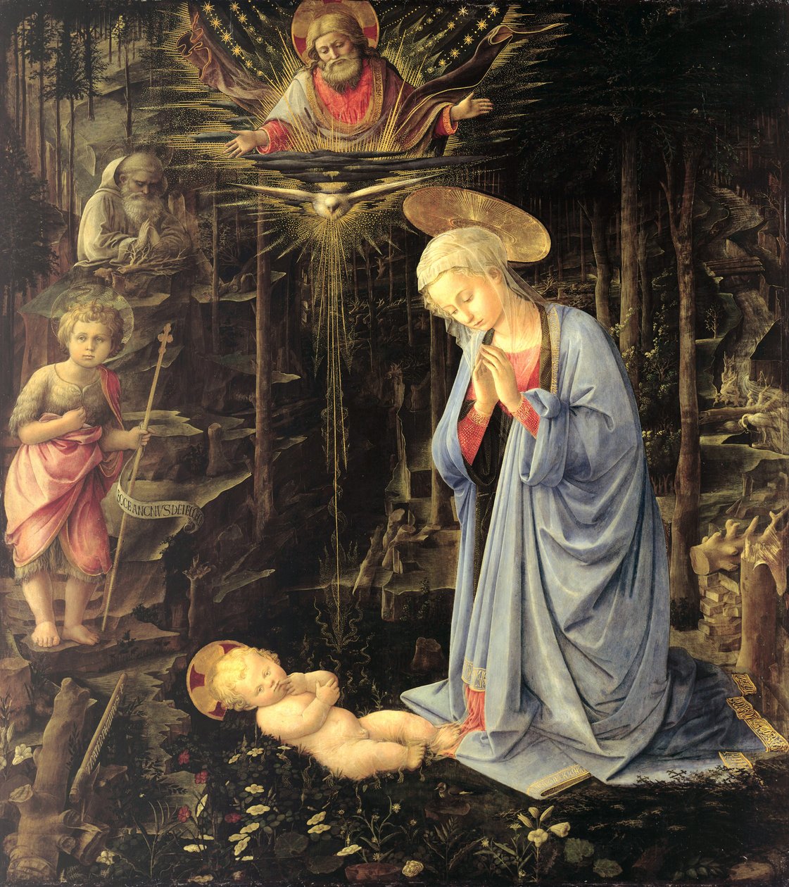 A Adoração na Floresta, 1459 de Fra Filippo Lippi