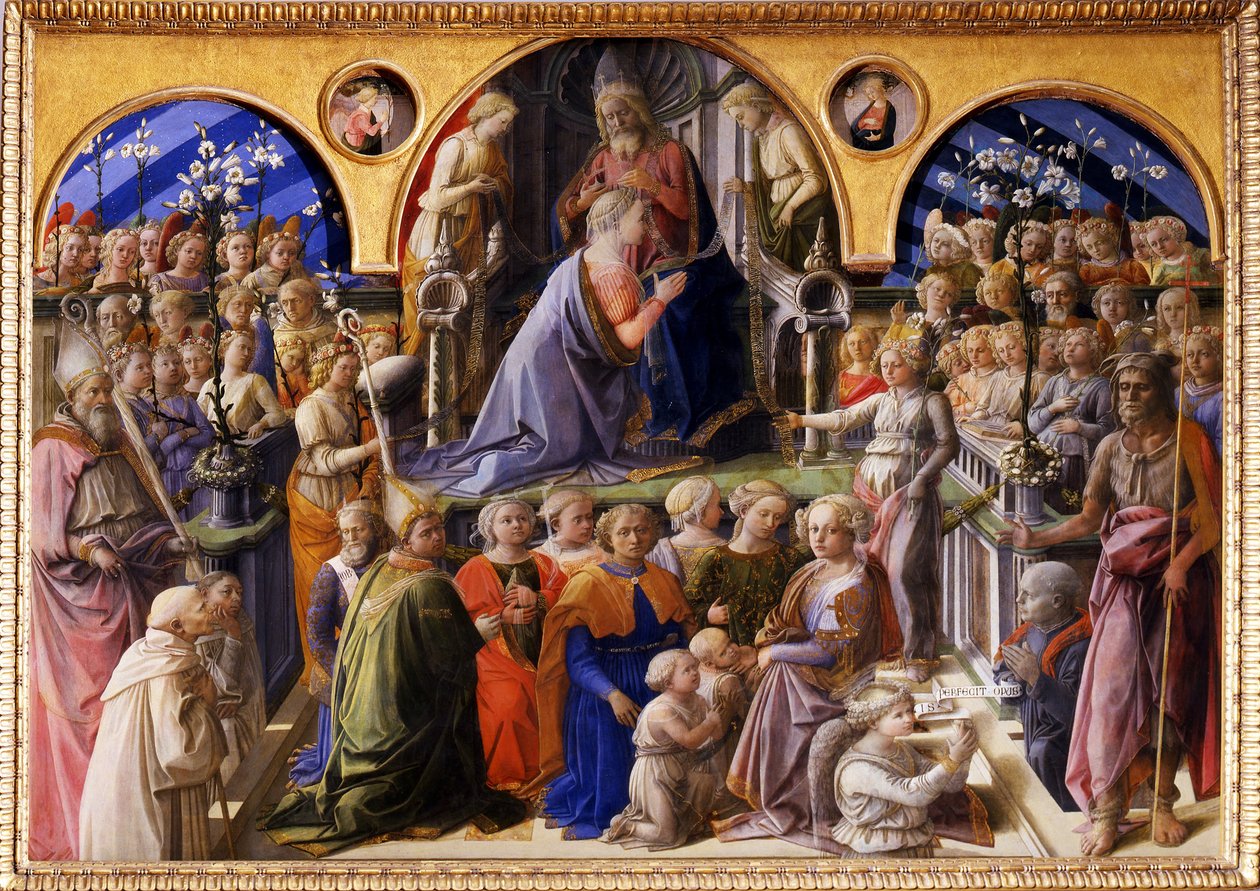 A coroação da Virgem, entre 1439 e 1447 de Fra Filippo Lippi