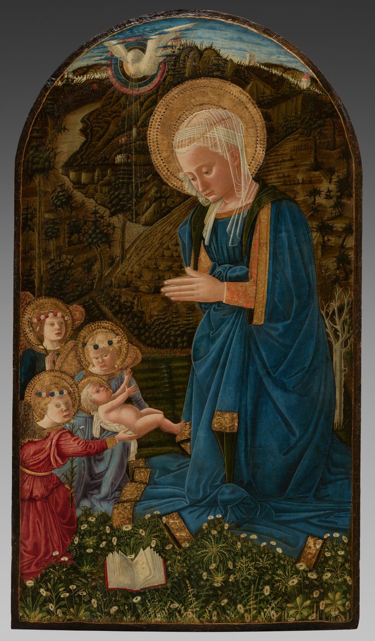 Virgem com o Menino e anjos de Fra Filippo Lippi