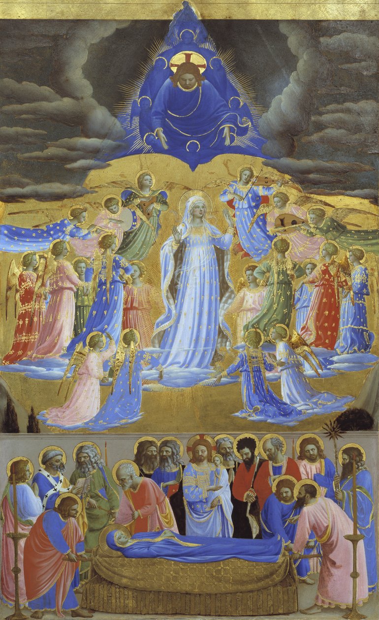 Morte e Assunção da Virgem, ca 1432 de Fra Giovanni Angelico da Fiesole