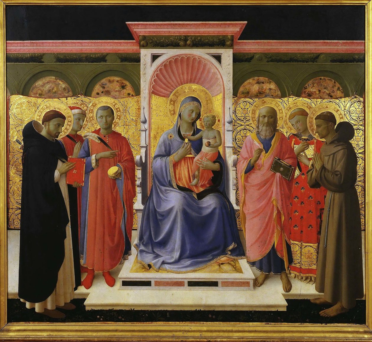 Sacra Conversazione Annalena Altarpiece, ca 1435. de Fra Giovanni Angelico da Fiesole
