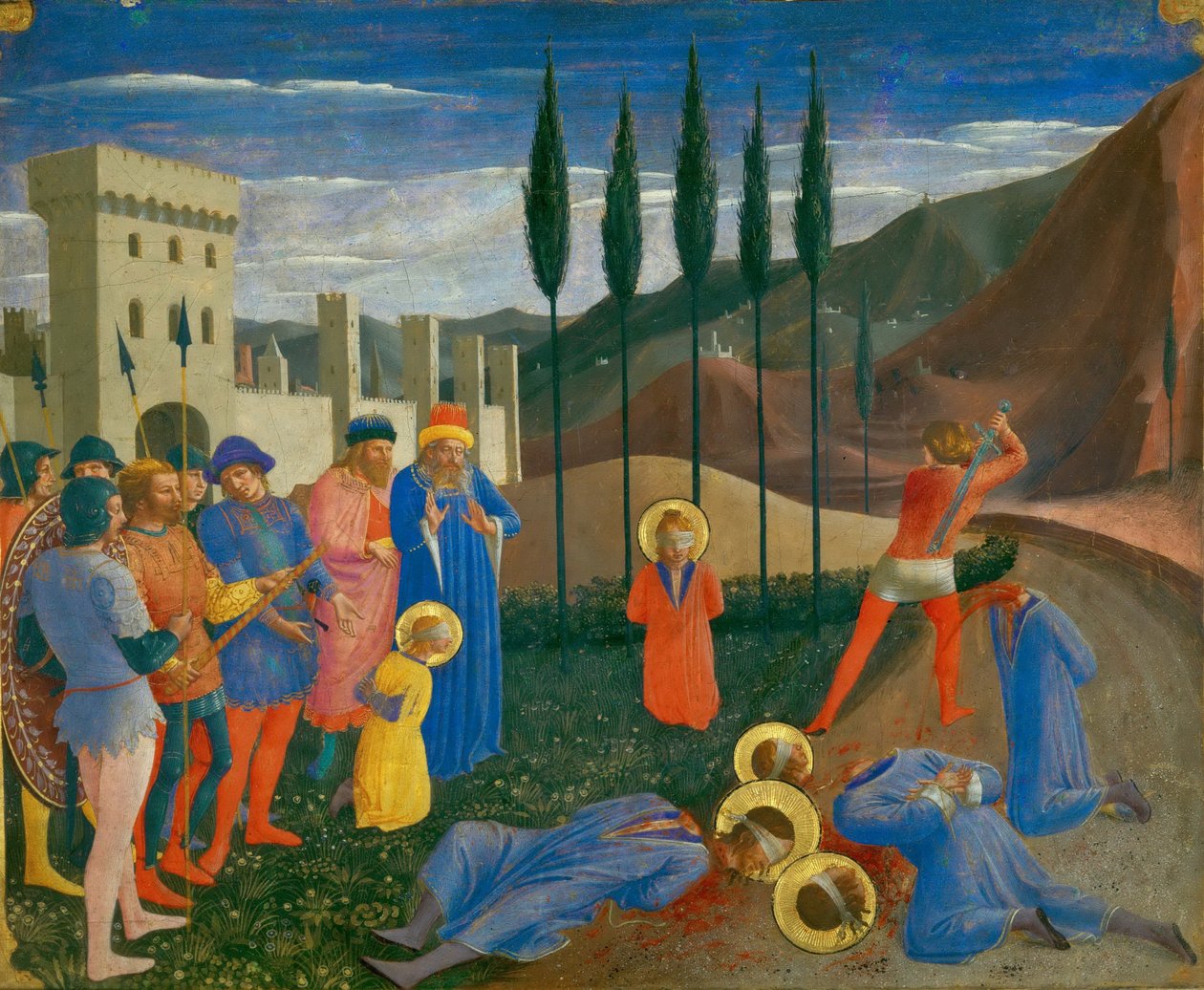 A decapitação de São Cosme e São Damião, c. 1440 de Fra Giovanni Angelico da Fiesole