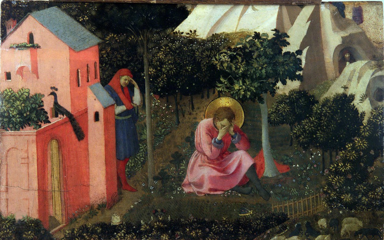 A conversão de Santo Agostinho, ca 1430-1435. de Fra Giovanni Angelico da Fiesole