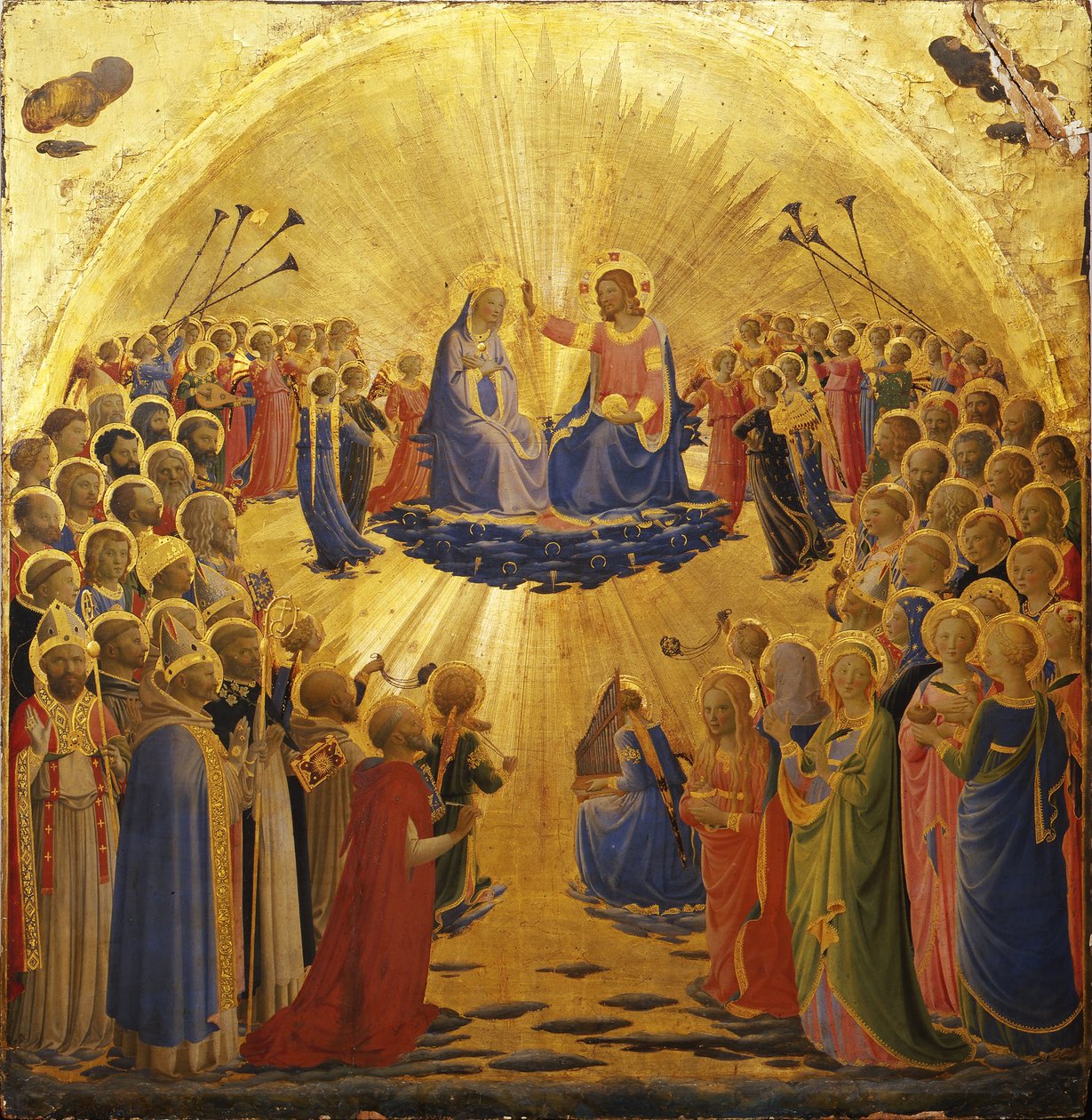 A coroação da Virgem, 1434-1435 de Fra Giovanni Angelico da Fiesole