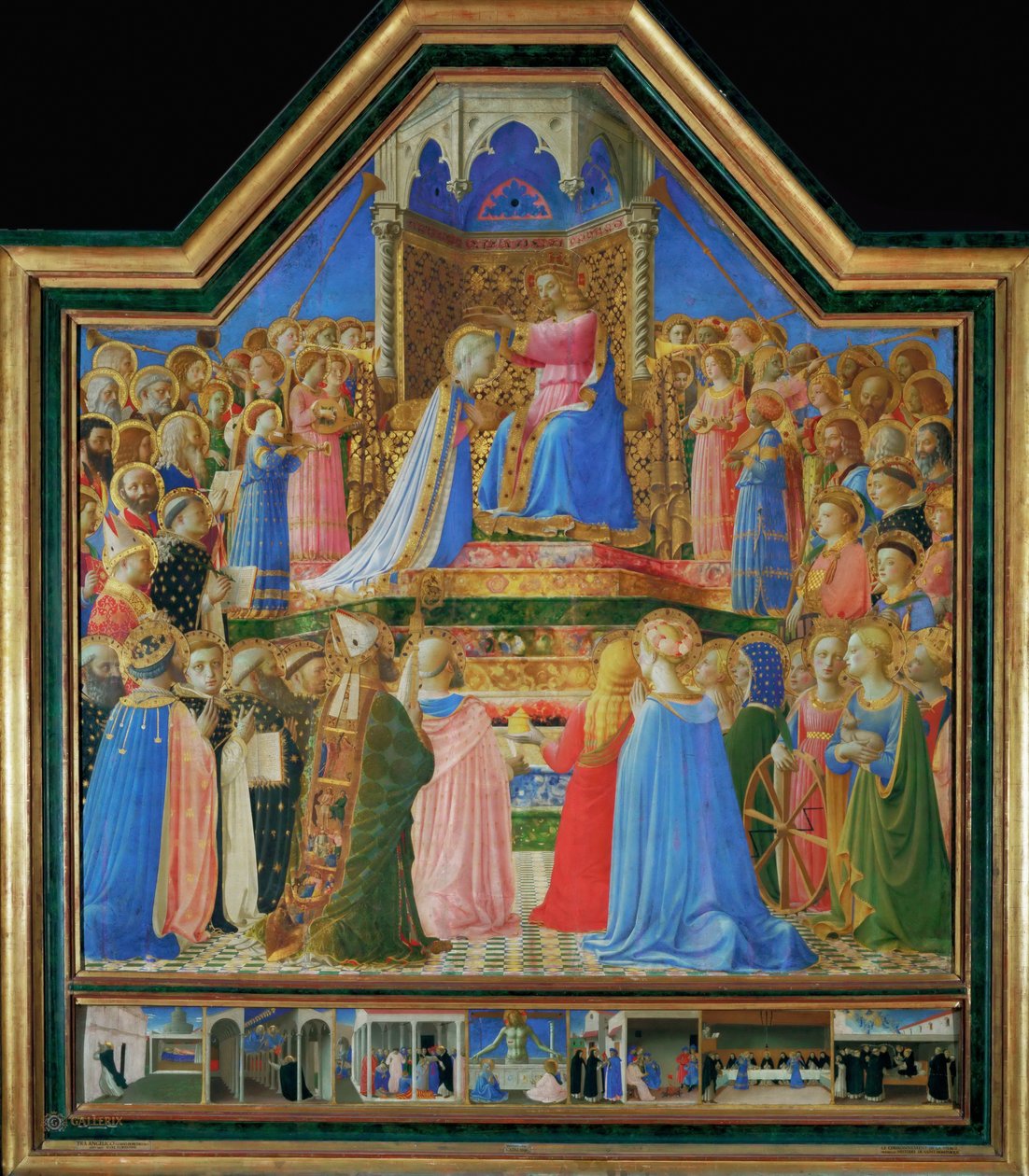 A coroação da Virgem, ca 1430 de Fra Giovanni Angelico da Fiesole
