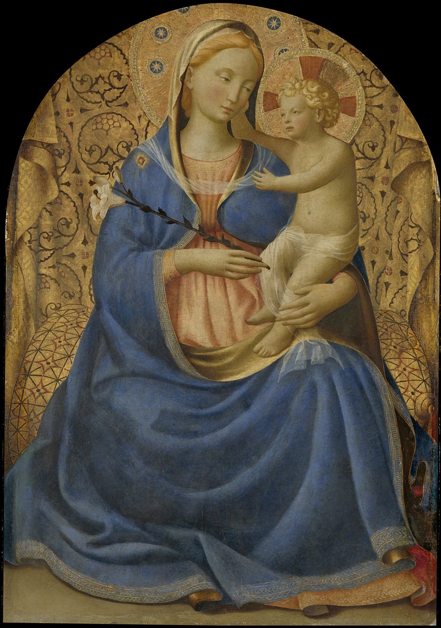 A Virgem da Humildade Madonna dell Umilitá, c. 1440 de Fra Giovanni Angelico da Fiesole