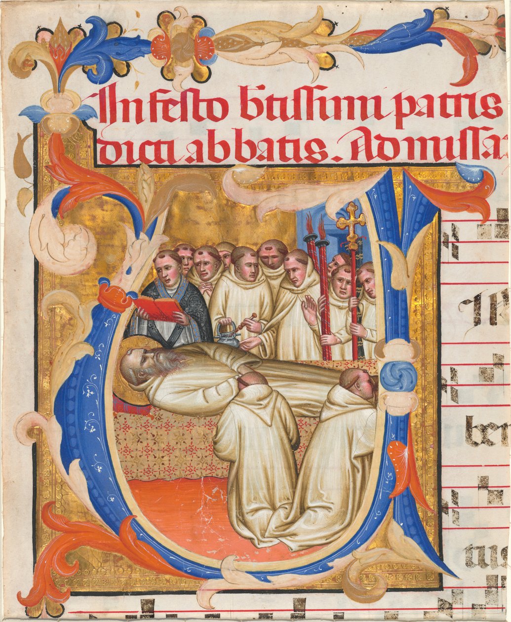 Morte de São Benedito de Fra Gregorio Mutii da Montalcino