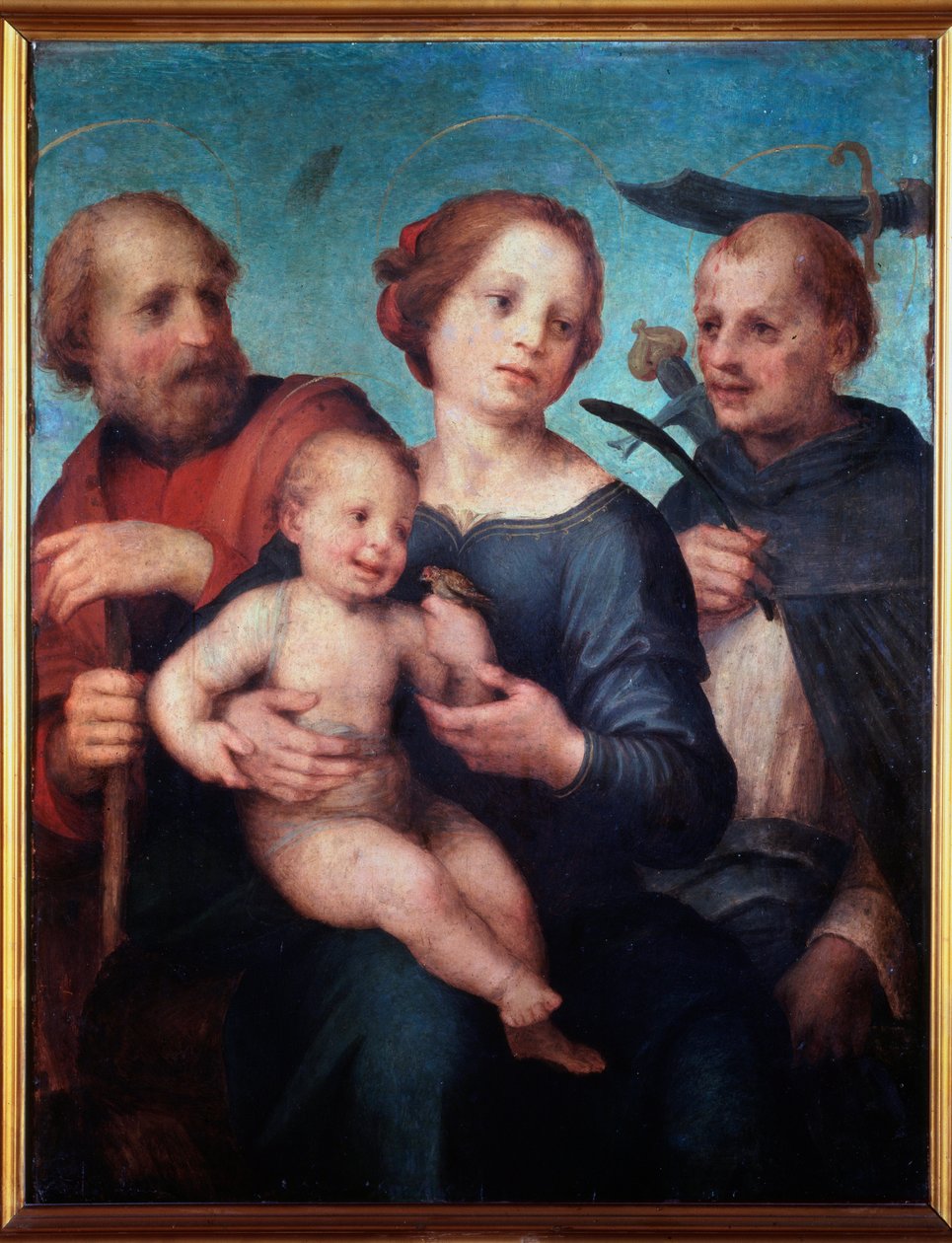 Sagrada Família com São Pedro Mártir (ou Santa Conversa) - Pintura de Fra da Pistoia Paolino