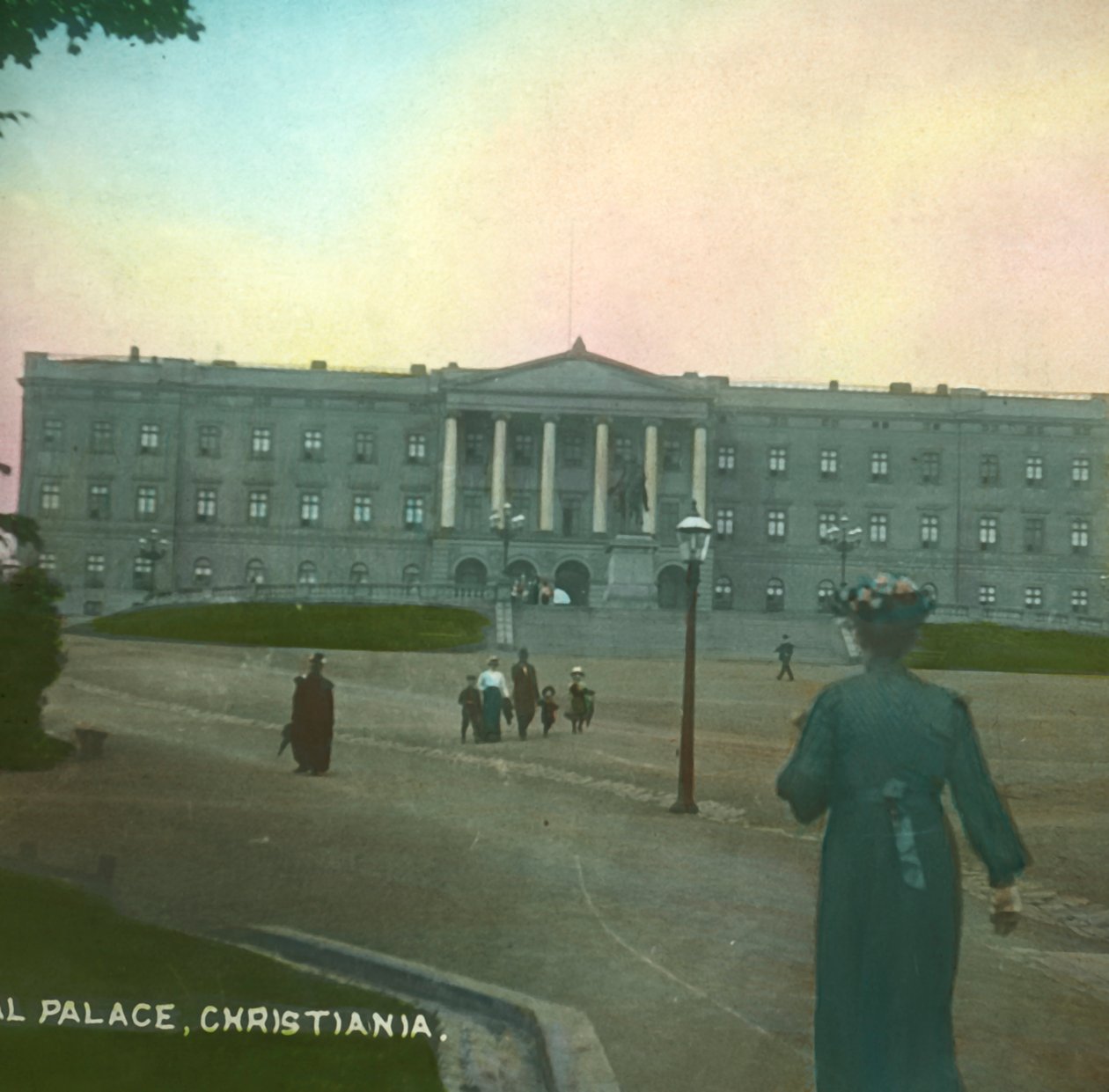 Royal Palace, Christiania, Oslo, Noruega, finais do século XIX e início do século XX. de Fradelle and Young