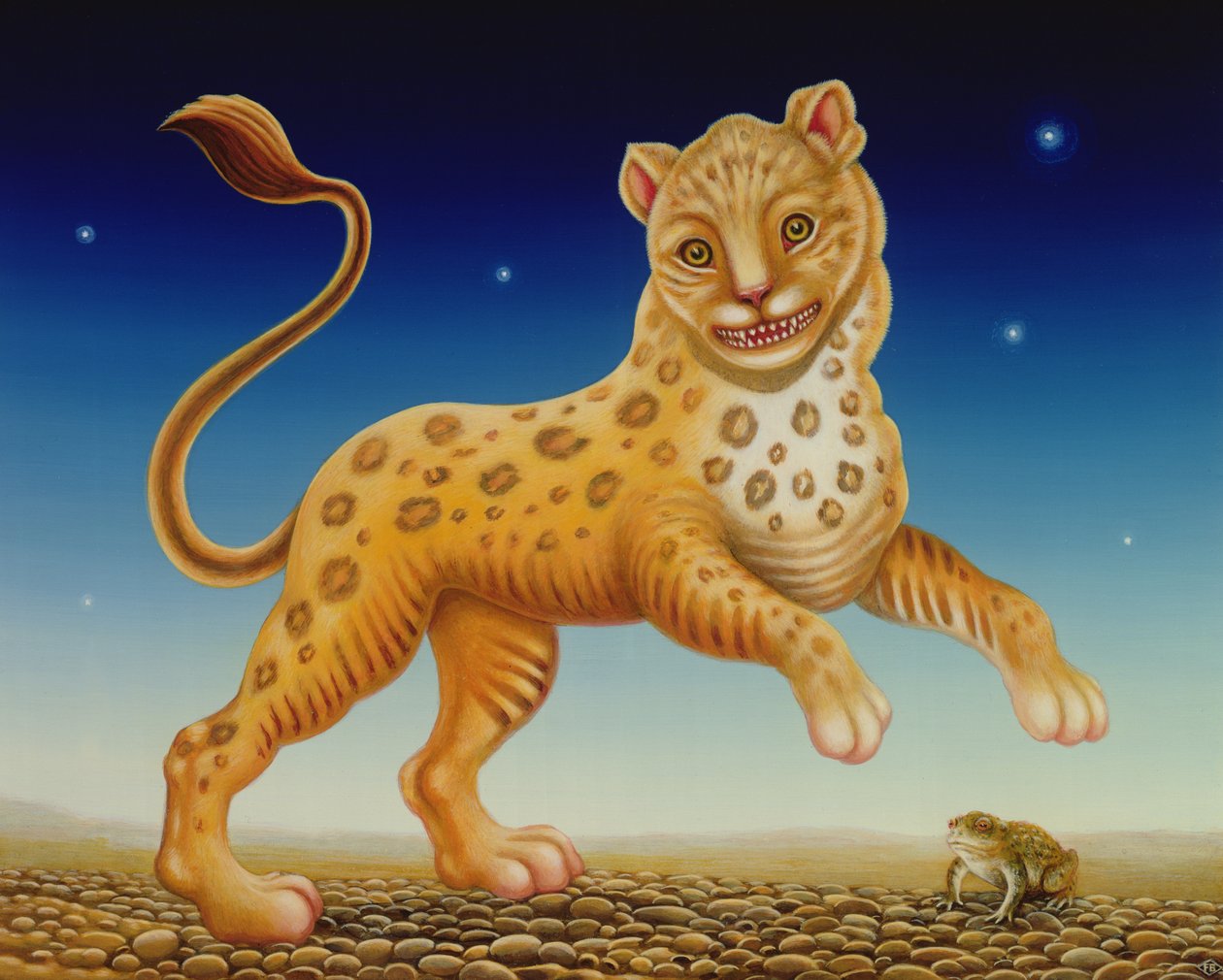 Pantera, 2004 (óleo e têmpera no painel) de Frances Broomfield