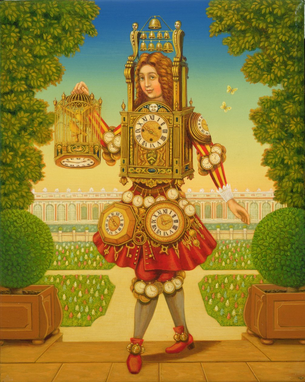 O Relojoeiro (óleo e têmpera no painel) de Frances Broomfield