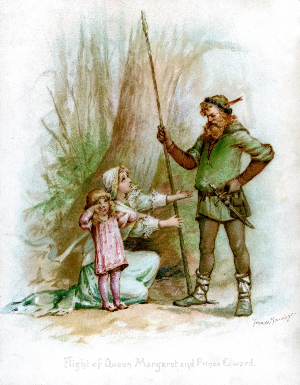 Vôo da rainha Margaret e do príncipe Edward, 1897. de Frances Brundage