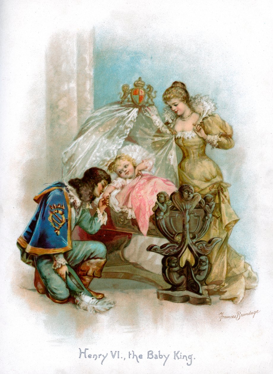 Henrique VI, o rei bebê, 1897. de Frances Brundage